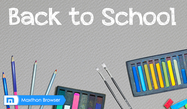 Maxthon 3 Continues to Win Support from Students and Teachers: The Preferred Browser for Back to School