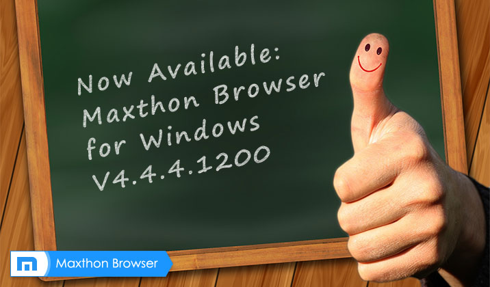 Maxthon Cloud Browser for Windows V4.4.4.1200 Beta is Released!