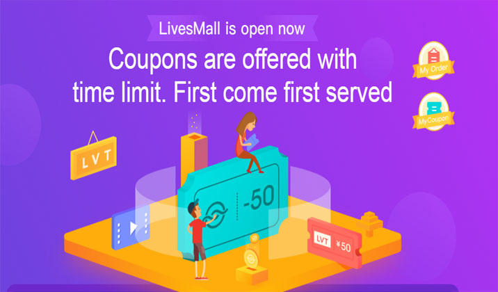 LivesMall is online now! Coupons are offered with time limit!